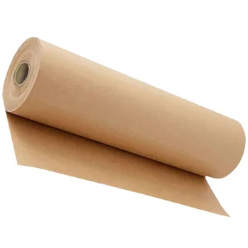 1 Рулон крафт-бумаги, рулон для упаковки подарков, подвижная упаковка, рулон коричневой бумаги для рисования