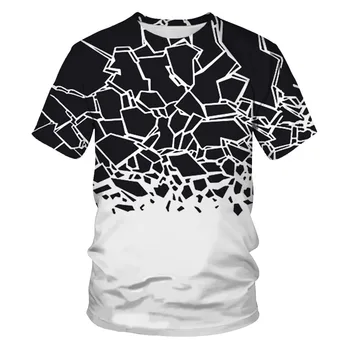2022 Роскошная Летняя Мужская футболка в стиле барокко с 3D Принтом, Топы с коротким рукавом и Круглым вырезом, Европейская и Американская Модная одежда