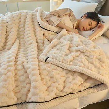 2023 НОВОЕ коралловое бархатное одеяло для дивана, одеяло для кондиционера, одно маленькое одеяло, стеганое одеяло на осень и зиму