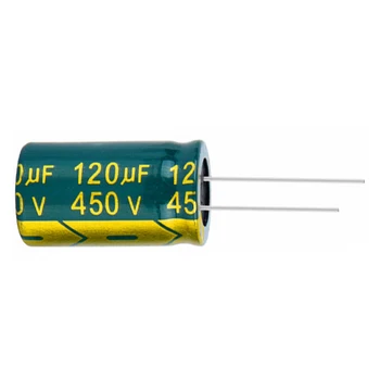 5 шт./лот 120 МКФ высокочастотный низкоомный алюминиевый электролитический конденсатор 450 В 120 МКФ размер 18 *30 мм 20%