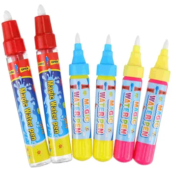 6 шт. водяных ручек для рисования водяных граффити, Сменные фломастеры для рисования водой, ручки для малышей, дети, Дети