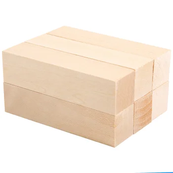 6шт Блоков для резьбы по липе для начинающих Набор для хобби резьбы по дереву DIY Carving Wood