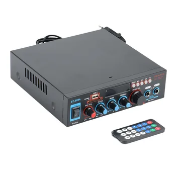 800 Вт Автомобильный Усилитель Hi-Fi 2-Канальный Аудио Усилитель мощности 12/220 В Усилитель для Домашнего Кинотеатра Аудио Поддержка FM USB SD (EU Plug)