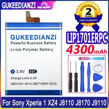 GUKEEDIANZI LIP1701ERPC Сменный Аккумулятор 4300 мАч Для Sony Xperia 1 Xperia1 XZ4 J8110 J8170 J9110 J9150 SOV40 Аккумулятор + Инструменты
