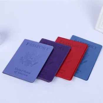 PU RFID Обложка для паспорта, кошелек для кредитных ID-карт, Водонепроницаемая бизнес-повязка для документов, держатель для паспорта, многофункциональный протектор для путешествий