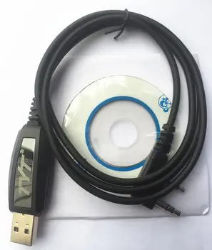 USB-кабель для программирования с компакт-диском с программным обеспечением для Цифрового DMR Двухстороннего радио TYT MD-380 & MD-390 MD-UV380 MD-UV390