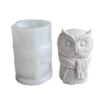 Y1UE Формы для свечей, глиняные формы, формы для рукоделия, принадлежности для ручного изготовления в форме совы
