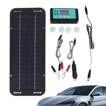 Автомобильное зарядное устройство для солнечных батарей, портативный водонепроницаемый комплект зарядных устройств для солнечной энергии, высокоэффективное зарядное устройство для солнечной энергии, сопровождающее для автомобиля, грузовика
