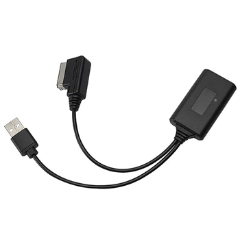 Автомобильный Bluetooth-кабель 2 В 1 с USB, автомобильный музыкальный кабель Bluetooth AUX Audio, автомобильный зарядный кабель для AMI MMI 2G, запчасти и аксессуары