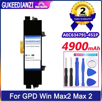 Аккумулятор GUKEEDIANZI AEC634791-451P AEC634791451P 4900 мАч Для GPD Win Max2 Max 2 Bateria