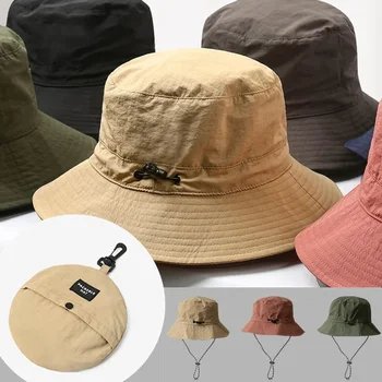 Водонепроницаемая панама, походные шляпы, Удобное хранение, Устойчивая к ультрафиолетовому излучению шляпа для мужчин, Быстросохнущие кепки-ведра для женщин