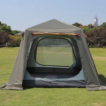 Горячая распродажа крупнотоннажная двухэтажная автоматическая быстрораскрывающаяся палатка для кемпинга на открытом воздухе