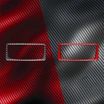 Для Audi Q5L 2018 2019 2020 2021 2022 2023 Задняя Крышка Рамки Прикуривателя Наклейка Из Углеродного Волокна Аксессуары Для Внутренней Отделки Автомобиля