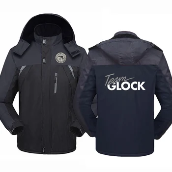 Зимняя куртка на молнии с принтом Glock Perfection Shooting, мужская утепленная ветровка, водонепроницаемая теплая одежда для альпинизма, защищающая от холода