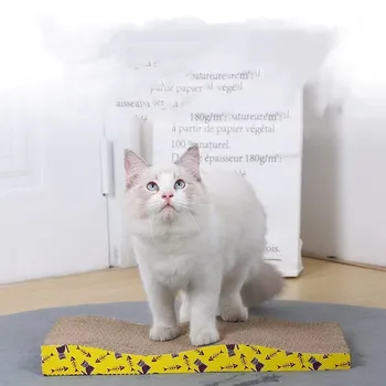 Игрушки для кошек Доска для Когтеточки для домашних кошек Коврик из гофрированного картона Для шлифования Ногтей Интерактивная Защитная Мебель Игрушка-Скребок для кошек
