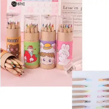 Канцелярские принадлежности Bear Color Pencil, Новинка, милый набор для рисования, принадлежности для рисования для детей, канцелярские принадлежности Color Pencil, 12 шт. /компл.