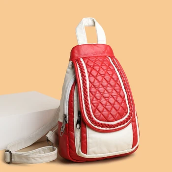 Контрастные цвета, Многофункциональный женский маленький рюкзак, нагрудная сумка, женская дорожная сумка, сумка через плечо для девочек, дорожный рюкзак