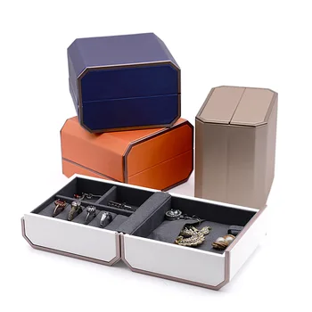 Коробка для хранения ювелирных изделий Компактная Коробка Для упаковки ювелирных изделий Коробка для организации Кольцо Серьги Кулон Ожерелье Коробка