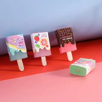 Ластик для мороженого с мультяшным рисунком Kawaii, Школьные принадлежности для детей, Стационарные