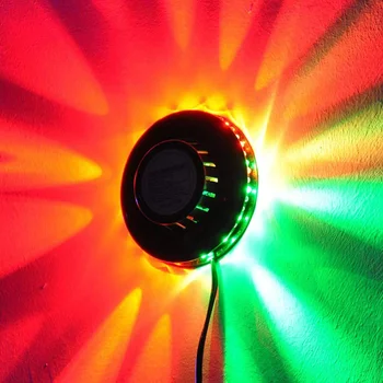 Мини 48 RGB LED Домашняя вечеринка, дискотека, сценическая подсветка, настенное украшение, настенный светильник, Праздничный Рождественский светильник для украшения сада