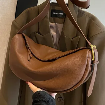 Модная кожаная сумка через плечо для женщин, дизайнерская сумка через плечо, дорожная женская сумка-мессенджер, кошелек, сумочка-слинг, сумки-хобо
