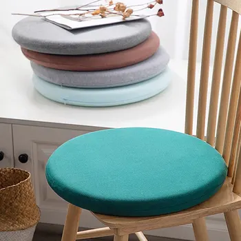 Модная круглая подушка для стула, удобная дышащая эластичная пена с эффектом памяти, которая не поддается скатыванию и выцветанию, предметы домашнего обихода