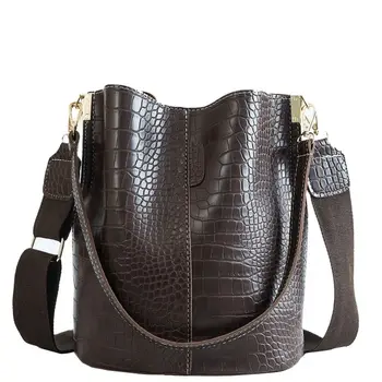 Модная сумка-мешок из искусственной кожи крокодила, сумки через плечо для женщин, Брендовые дизайнерские женские сумки, Роскошная дорожная сумка
