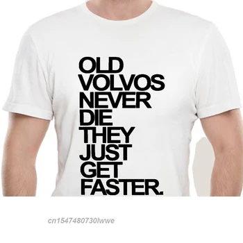 Мужская футболка Herren Old Volvos Schnuffel Never Die Хлопковая Футболка С Графическим Рисунком, Новинка, Дизайнерская Футболка, Новинка, Футболка