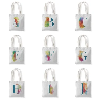 Новые холщовые сумки с креативными буквами, большая вместительная сумка Wild Messenger, милая забавная сумочка, большая хозяйственная сумка-тоут