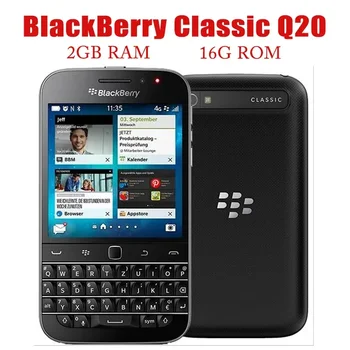 Оригинальный Разблокированный BlackBerry Classic Q20 4G LTE Мобильный 8MP WIFI 3,5 