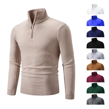 Осень и зима 2023, Новый модный тренд, свитер с длинным рукавом, мужской повседневный Свободный Удобный Теплый свитер высокого качества M-3XL