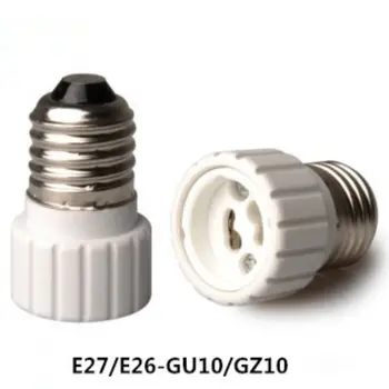 Пластиковое основание лампы от E27 до GU10, Белый Металлический винтовой держатель для лампы, Термостойкий адаптер для розетки светодиодной лампы.
