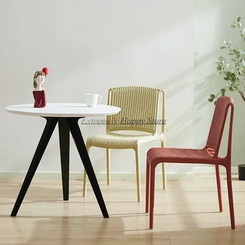 Пластиковый гостиничный обеденный стул для макияжа, дизайнерский обеденный стул для гостиной, Минималистичная мебель для дома Cadeiras De Jantar