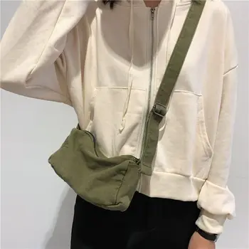 Подростковая мини-сумка-мессенджер на боковой подвеске, новые модные кошельки Y2K, текстильная стильная маленькая сумка через плечо