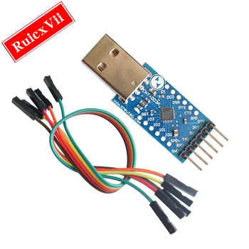 Последовательный преобразователь модуля USB 2.0 в TTL UART с 6-контактным разъемом CP2104 STC PRGMR Заменит CP2102 Кабелями Dupont