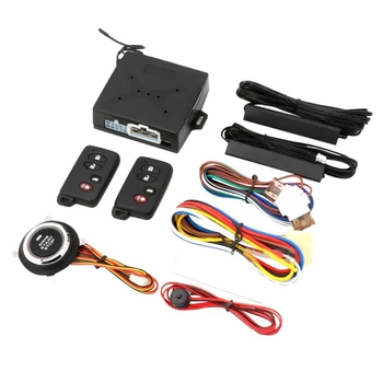 Противоугонная система запуска автомобиля одной кнопкой Комплект для бесключевого доступа PKE Система противоугонной сигнализации запуска зажигания автомобиля