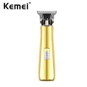 Профессиональный портативный триммер для волос Kemei T9, Мини-электрическая машинка для стрижки волос, аккумуляторная маленькая машинка для стрижки волос для мужчин