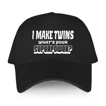 Регулируемые Брендовые Бейсболки роскошная шляпа для мужчин I MAKE TWINS WHAT'S YOUR SUPERPOWER Для взрослых, Новинка, кепка для гольфа, женские уличные шляпы