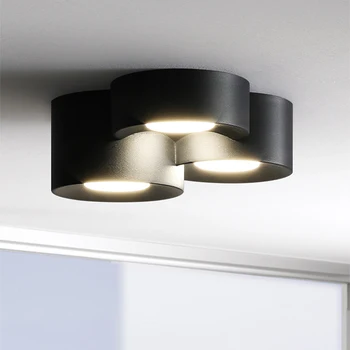 Современный цилиндрический светодиодный потолочный светильник для гостиной, прихожей, прохода, спальни, люстра в скандинавском стиле, украшение дома, светильник