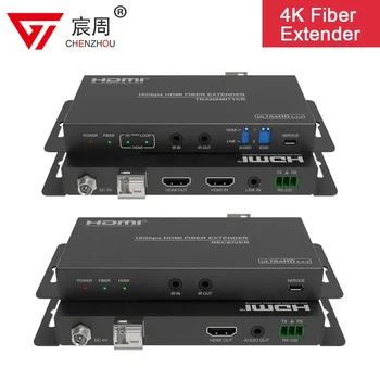 Удлинитель HDMI по Оптоволокну 4K 18 Гбит/с с аудиовыделением 300 м/1000 м EDID IR RS232 control для Мониторинга Состояния Скоростных Автомагистралей