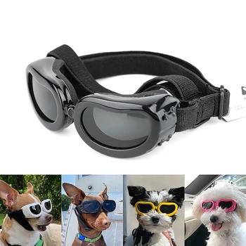 Украшения для маленьких собак Солнцезащитные очки С защитой от ультрафиолета Очки для защиты глаз С Регулируемым ремешком Водонепроницаемые Солнцезащитные очки для домашних животных