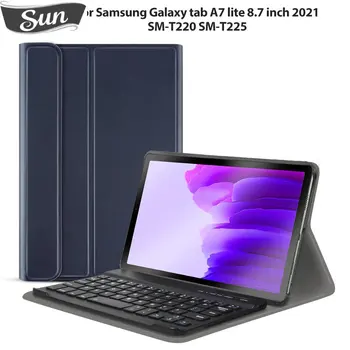 Чехол-клавиатура Для Samsung Galaxy Tab A7 lite, 8,7-дюймовый SM T220 T225, Беспроводная Bluetooth-клавиатура, Магнитный Funda Folio