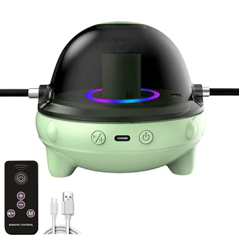 Электрическая машинка для подсчета очков С красочной лампой Интеллектуальный пульт дистанционного управления Bluetooth Музыка Автоматическая Веревка зеленого цвета