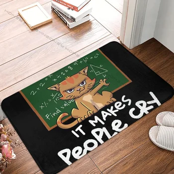 Юмор Коврик для ванной Любитель кошек Я Учитель математики, я люблю математику, Это Делает коврик для гостиной, ковер Для входной двери, коврик Для украшения дома