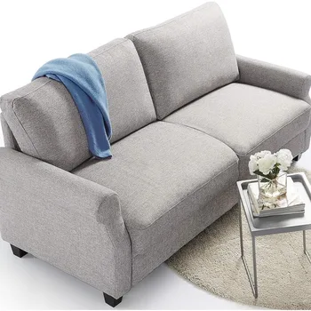 диваны для гостиной Диван / Простая сборка без инструментов, мягкий серый диван-диван