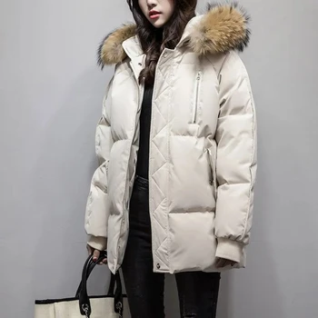 пуховик большого размера в новом стиле 2023, женская зимняя короткая и маленькая свободная стеганая куртка, стеганая куртка в корейском стиле